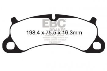 DP32144C EBC Brakes Redstuff Тормозные колодки PORSCHE 911 выпуска 2011-2019 года