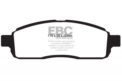 DP1843 EBC Brakes Ultimax2 Тормозные колодки перед  FORD F-150 выпуска 2009-2009 года