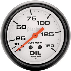 2-5/8" Давление масла, 0-150 PSI, MECH, PHANTOM AUTO METER #5823 Oil Pressure