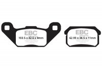 FA431TT EBC BRAKES Organic тормозные колодки  ADLY 300, 320, 500, Canyon, Crossroad, Hurricane, Interceptor, Utility; CPI XS; EXPLORER Ranger; HAMMERHEAD BUGGIES 150; PGO 250, BR, BR-200; QUADZILLA 320, BR, CVT, QZ, RL, XRV