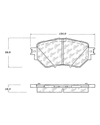 105.17590 Тормозные колодки Posi-Quiet Ceramic MAZDA перед 