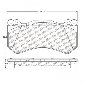 104.12911 Тормозные колодки Posi-Quiet Metallic AUDI, MERCEDES-BENZ 