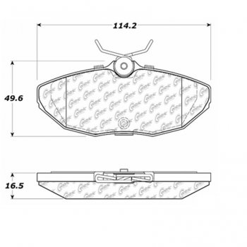 105.08060 Тормозные колодки Posi-Quiet Ceramic DODGE, JAGUAR, LINCOLN 