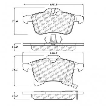 106.13610 Тормозные колодки PosiQuiet Extended Wear 