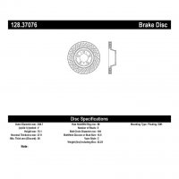 128.37076 Тормозные диски Premium PORSCHE зад левый