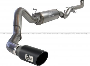 49-44003-B Afe Power Выхлопная система от Down-Pipe (DP-Back) 4.0" DP-Back GM Dsl Trucks 01-07 V8-6.6L насадка черная 