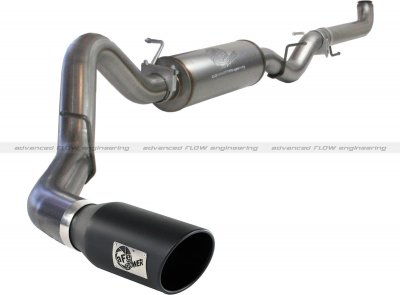 49-44003-B Afe Power Выхлопная система от Down-Pipe (DP-Back) 4.0" DP-Back GM Dsl Trucks 01-07 V8-6.6L насадка черная 