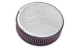 RK-3921 K&amp;N Впуск для мотоцикла Harley Davidson H/D BIG TWIN FILTER KIT, ROUND FLAMED 
