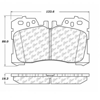 105.12820 Тормозные колодки Posi-Quiet Ceramic LEXUS, TOYOTA перед 
