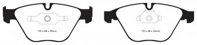 DP32006C EBC Brakes Redstuff Тормозные колодки BMW 3XX, Z4 выпуска 2005-2016 года
