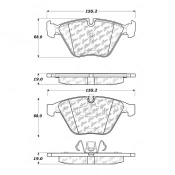 309.12600 StopTech Тормозные колодки Performance Pads   для: BMW 