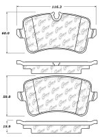 104.15471 Тормозные колодки Posi-Quiet Metallic AUDI зад.
