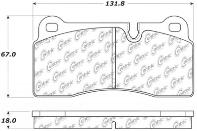 105.11550 Тормозные колодки Posi-Quiet Ceramic AUDI зад. 