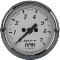 2" тахометр, 7,000 RPM, ELEC SILVER AUTO METER #1994