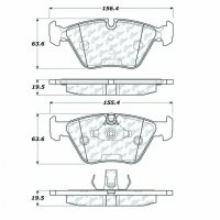 104.09470 Тормозные колодки Posi-Quiet Metallic BMW