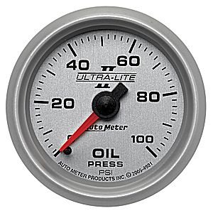 2-1/16" Давление масла, 0-100 PSI, MECH AUTO METER #4921 Oil Pressure