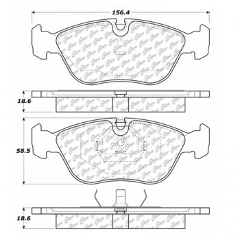 105.06180 Тормозные колодки Posi-Quiet Ceramic VOLVO 