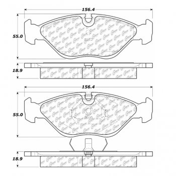 106.04030 Тормозные колодки PosiQuiet Extended Wear SAAB 