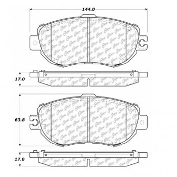 106.06120 Тормозные колодки PosiQuiet Extended Wear LEXUS 