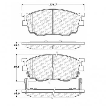 106.07550 Тормозные колодки PosiQuiet Extended Wear ; MAZDA/626; MAZDA/PROTEGE