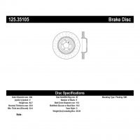 125.35105 Тормозные диски Premium MERCEDES-BENZ зад