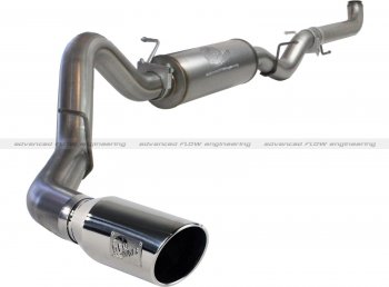 49-44003-P Afe Power Выхлопная система от Down-Pipe (DP-Back) 4.0" DP-Back GM Dsl Trucks 01-07 V8-6.6L насадка хром 