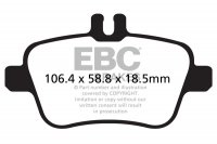 DP62157 EBC Brakes Greenstuff тормозные колодки зад MERCEDES-BENZ GLA-Class (X156)