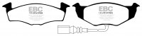 DP21498 EBC Brakes Greenstuff тормозные колодки передние SKODA Fabia (6Y); VOLKSWAGEN Polo (9N)