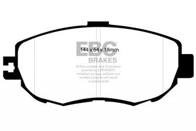 DP1006 EBC Brakes Ultimax2 Тормозные колодки перед  LEXUS GS300, LS400 выпуска 1993-1997 года