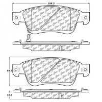 309.12870 StopTech Тормозные колодки Performance Infiniti