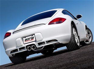 12663 Выпускная система BORLA Настроенный выпуск 2010-2012 Porsche Cayman/Cayman S/Boxster Spyder2.9L/3.4L 2010-2012 PORSCHE Boxster, Cayman
