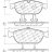104.15490 Тормозные колодки Posi-Quiet Metallic AUDI перед