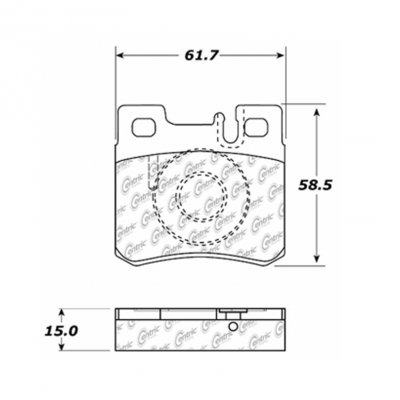 104.04950 Тормозные колодки Posi-Quiet Metallic MERCEDES-BENZ 