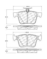 105.17610 Тормозные колодки Posi-Quiet Ceramic AUDI, SEAT, VOLKSWAGEN зад.