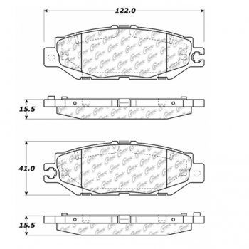 106.06130 Тормозные колодки PosiQuiet Extended Wear LEXUS 