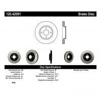 120.42091 Тормозные диски Premium NISSAN перед