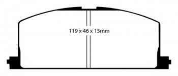 DP3453C EBC Brakes Тормозные колодки TOYOTA MR2, Paseo, Tercel, Corolla, MR2, Celica, Camry TOYOTA Camry 83 thru 86, TOYOTA Celica 90 thru 91, TOYOTA Celica 86 thru 91, TOYOTA Corolla 86 thru 92, TOYOTA Corolla GTS 88 thru 89, TOYOTA Corolla GTS 90 thru 91, TOYOTA MR2 85 thru 90, TOYOTA MR2 91 thru 95, TOYOTA Paseo 92 thru 99, TOYOTA Tercel 83 thru 98