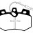 DP4626R EBC Brakes Yellowstuff Тормозные колодки перед CITROEN AX, Visa, ZX, ZX Estate; PEUGEOT 106, 205, 309