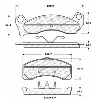 104.04990 Тормозные колодки Posi-Quiet Metallic LINCOLN