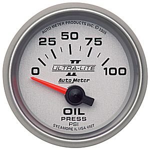 2-1/16" Давление масла, 0-100 PSI, SSE AUTO METER #4927 Oil Pressure