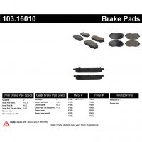 103.16010 Тормозные колодки C-TEK Ceramic DODGE перед