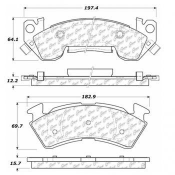 106.06140 Тормозные колодки PosiQuiet Extended Wear 