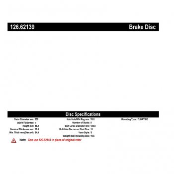 126.62139 Тормозные диски Premium CHEVROLET зад 