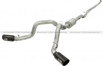 49-04045-B Afe Power Выхлопная система от Down-Pipe (DP-Back) 4.0" DP-Back GM Dsl Trk 01-07 V8-6.6 насадки черные-двойные 