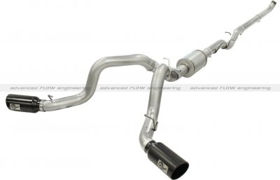 49-04045-B Afe Power Выхлопная система от Down-Pipe (DP-Back) 4.0" DP-Back GM Dsl Trk 01-07 V8-6.6 насадки черные-двойные 