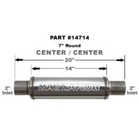 14714 Magnaflow Глушитель прямоточный 14" Body