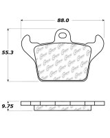 100.10340 Тормозные колодки C-TEK 2016-2017 Dodge Viper зад.