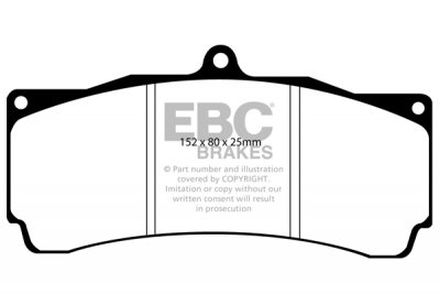 DP5009NDX EBC Brakes Bluestuff NDX Тормозные колодки суппорта ALCON TA6, XR6; AP RACING CP5260-8, CP5260-8, CP5270-2, CP5890, CP5895, CP5900, CP6077, CP6078 аналог колодки AP RACING CP4595D54, CP3558D54;  ALCON