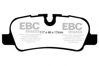 DP1542 EBC Brakes Ultimax2 тормозные колодки LAND ROVER Discovery выпуска 2004 — 2016 года