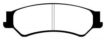 DP21500 EBC Brakes Greenstuff тормозные колодки зад FORD Fairlane, Fairmont, Falcon, Territory выпуска 2004-2016 года